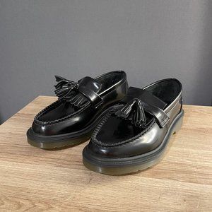 Dr. Martens Adrian Smooth Leather Tassel Loafers in Black